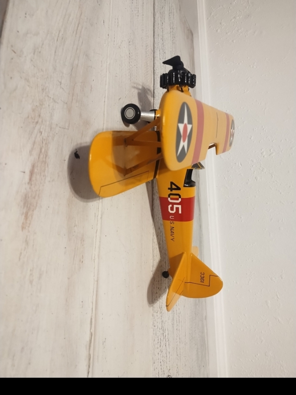 Boeing  Stearman Scale 3361Model Desk Airplane 405U.S. Army FLAWED Die Cast Meta